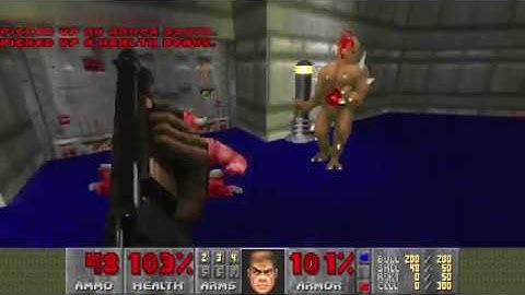 Doom (1993) - E1M6: Central Processing [4K 60FPS]