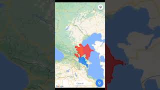 Azerbaijan Vs Armenian land area size comparison #shorts #mapping #geography #comparison