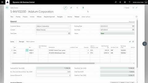 How to print a pro forma invoice from Dynamics 365 Business Central