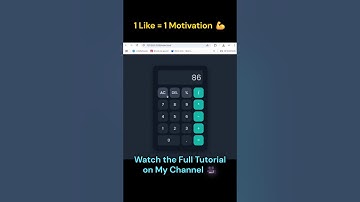 Simple Calculator with Clean UI | HTML CSS JS Calculator