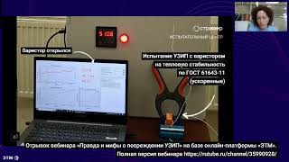 Испытание УЗИП «РИФ» на тепловую стабильность и срабатывание расцепителя по методике ГОСТ