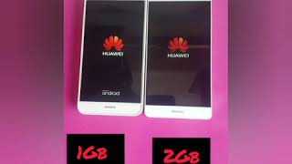 Huawei p8lite vs Huawi Y6 Startup Test#