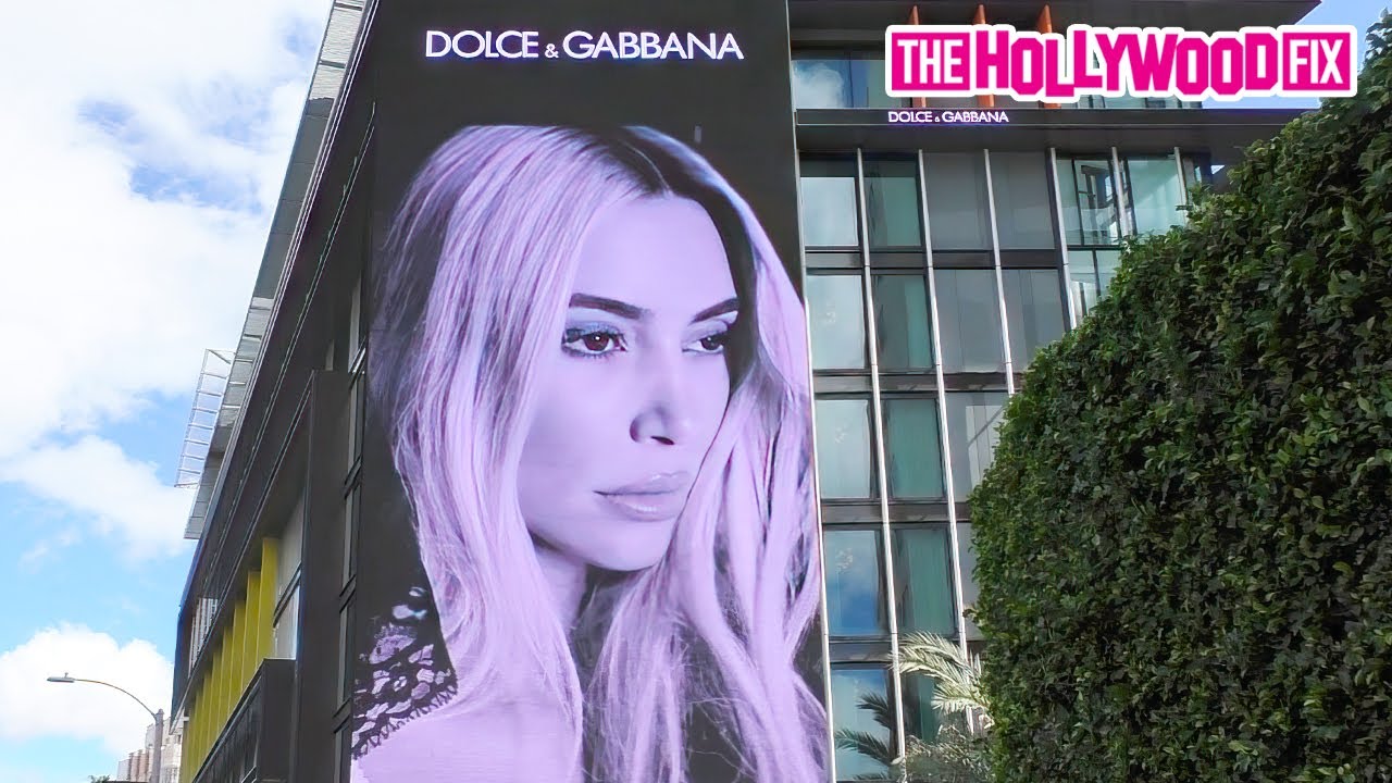 Kim Kardashian Becomes Larger Than Life While Modeling For Dolce & Gabbana At The Pendry Residences