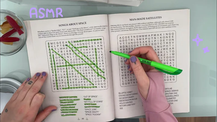 ASMR word search and eating sounds