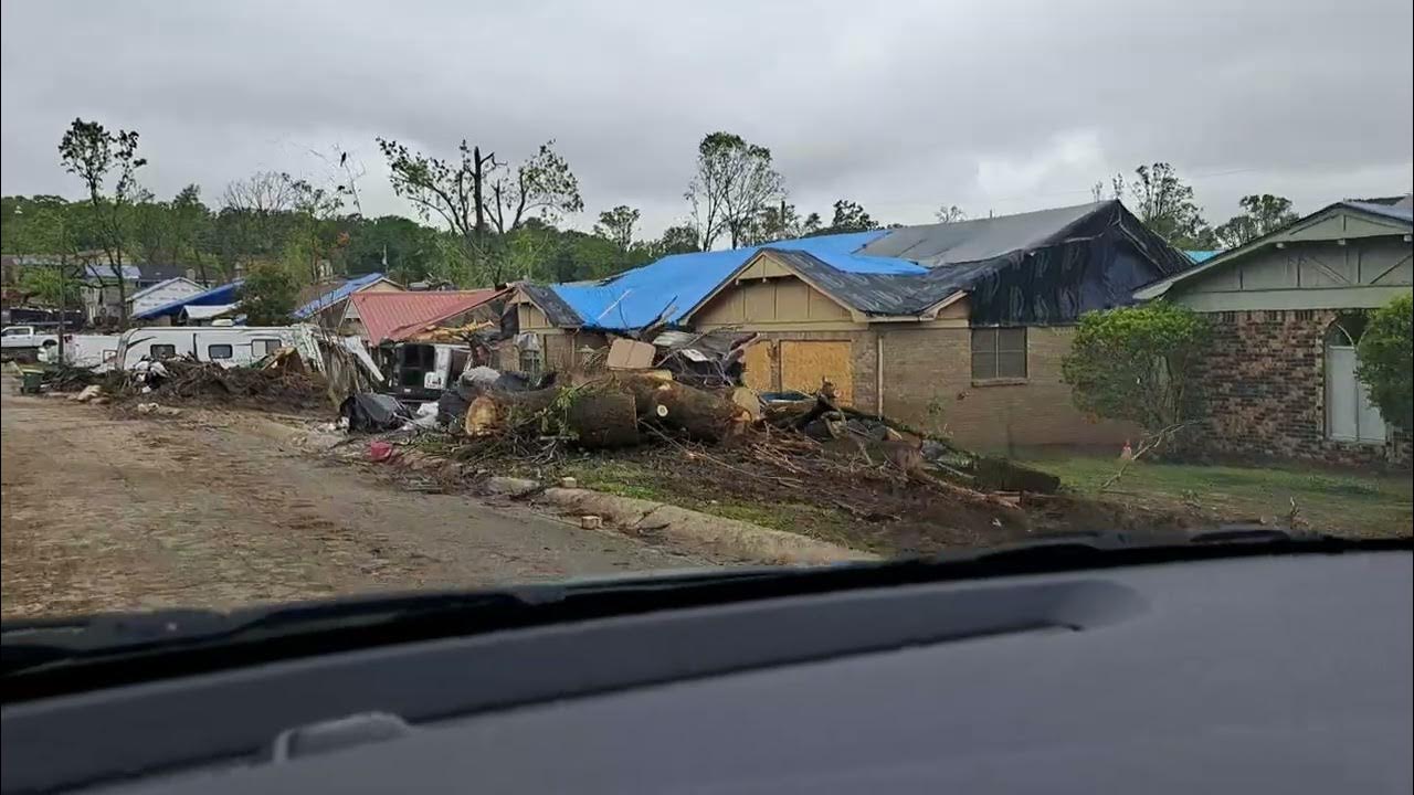Little Rock AR. tornado. Shackelford/Ethan Allen area. complete devastation. YouTube
