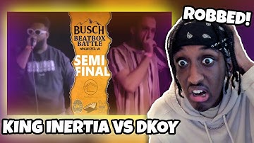 KING INERTIA vs D-KOY | BUSCH BEATBOX BATTLE 2022 | YOLOW Beatbox Reaction