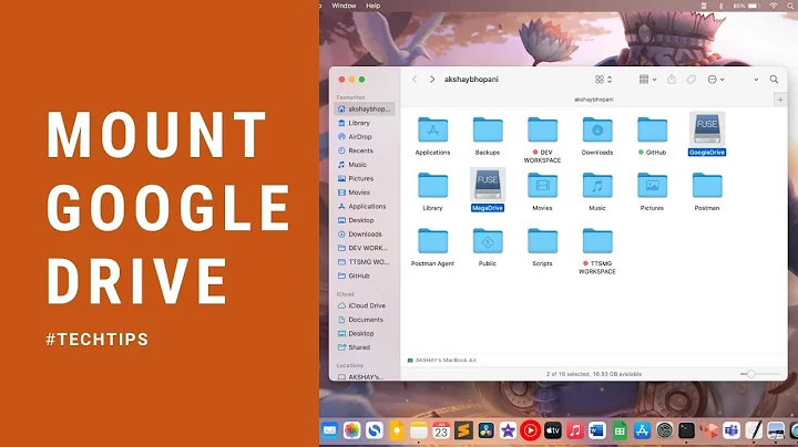 Mount Google Drive as an External Hard Drive On Mac - Rclone Mount For M1