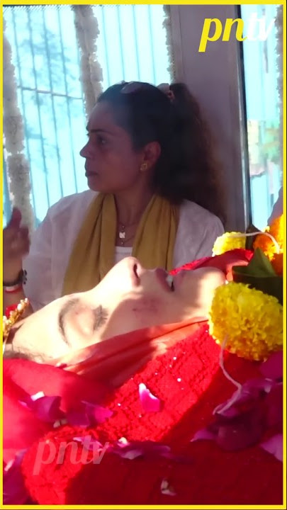 tunisha Sharma funeral 😭 #tunishasharma #tunishasharmanews #actress #tunishasharmafuneral