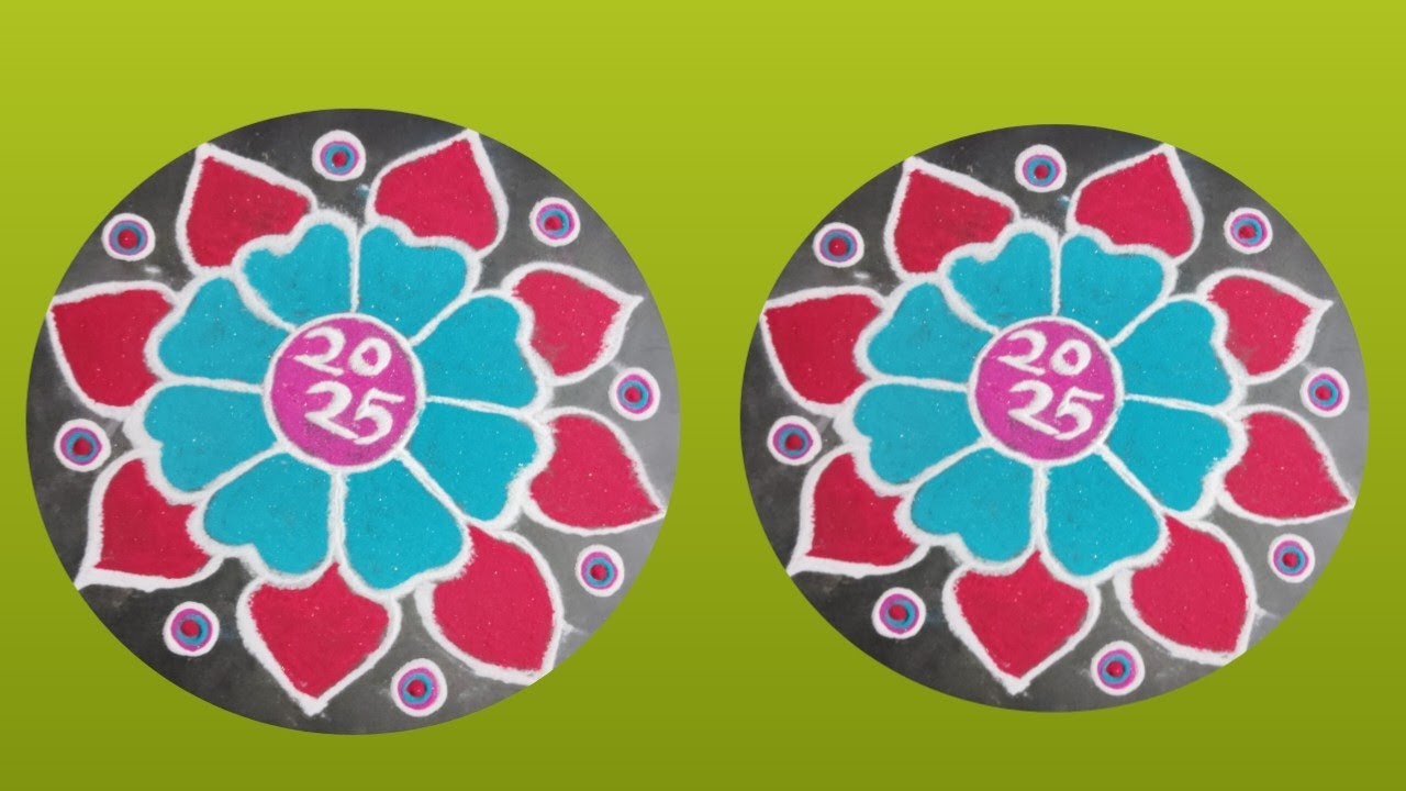 happy now years 2025/ mehndi design/ simple se design/