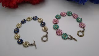 Super Duo Flower Bracelet Tutorial