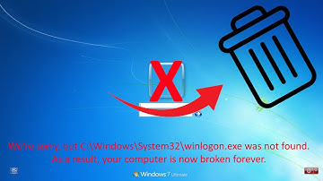 What happens if you delete winlogon.exe in Windows?