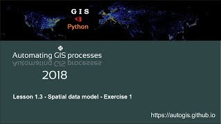 AutoGIS Lesson 1.3 (2018) - Spatial data model; Shapely
