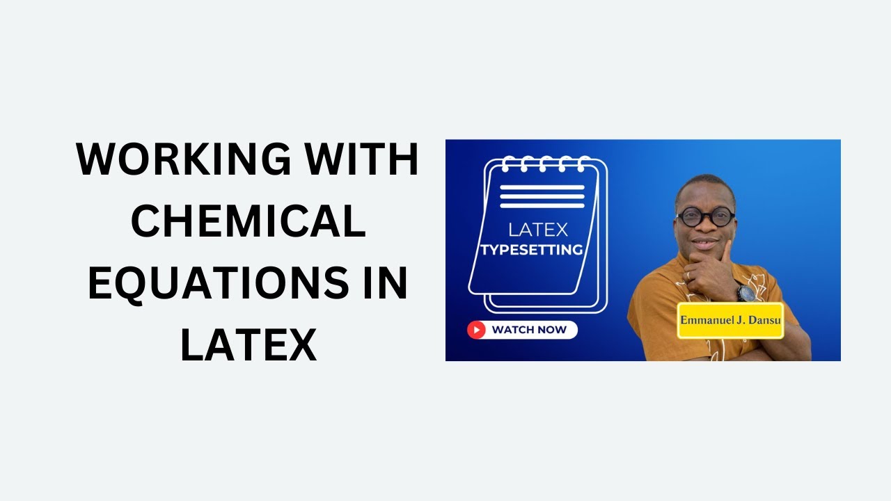 21. Работа с химическими уравнениями в LaTeX