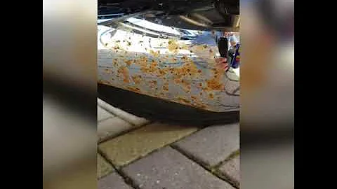 How to remove rust from chrome exhaust using WD40