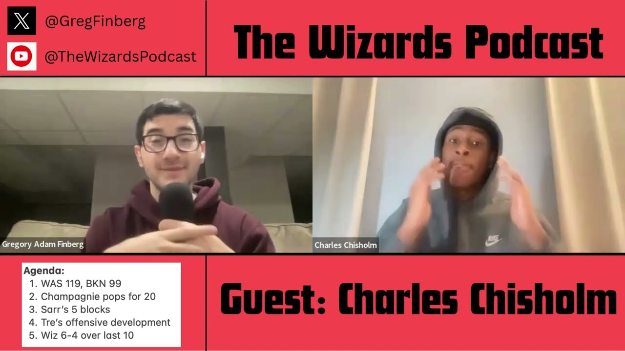 Wizards dominate Nets behind Justin Champagnie's 20 points | Guest: Charles Chisholm