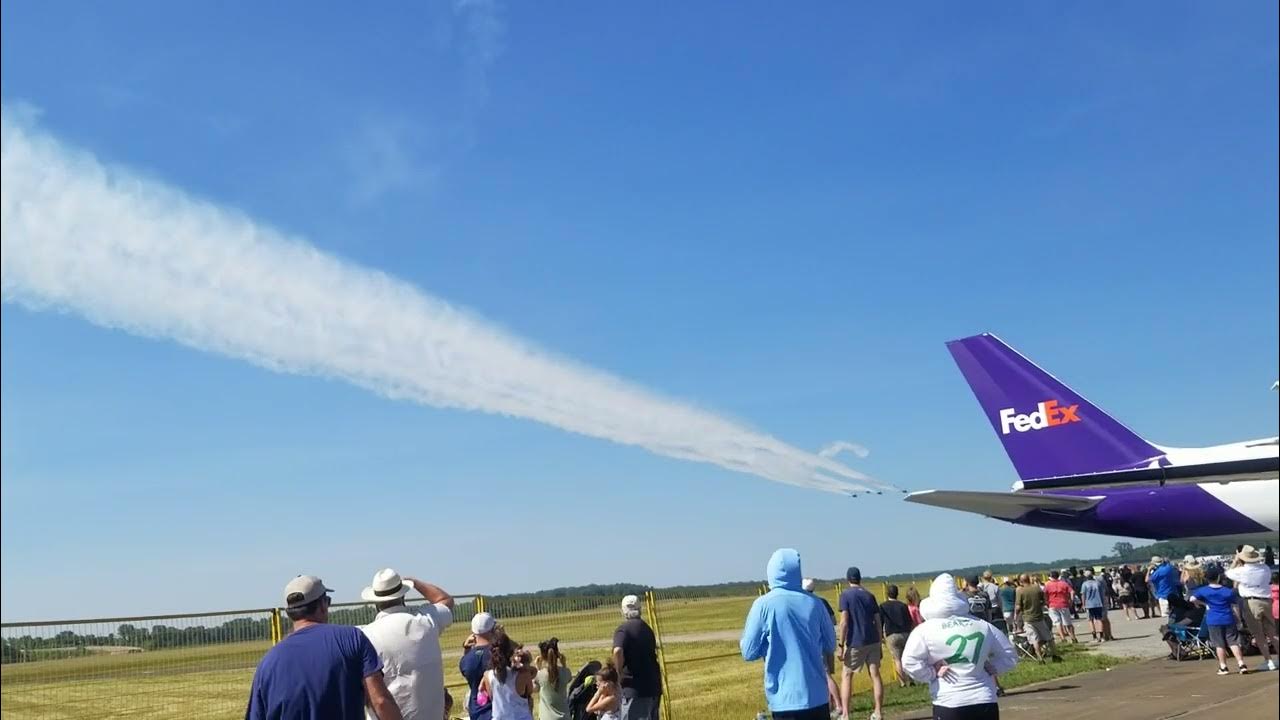 Blue angels fly by naval air station Millington mid South air show June