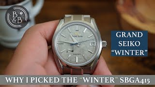 Grand Seiko Four Seasons "Winter" SBGA415 - Why I bought a Grand Seiko -  B&B