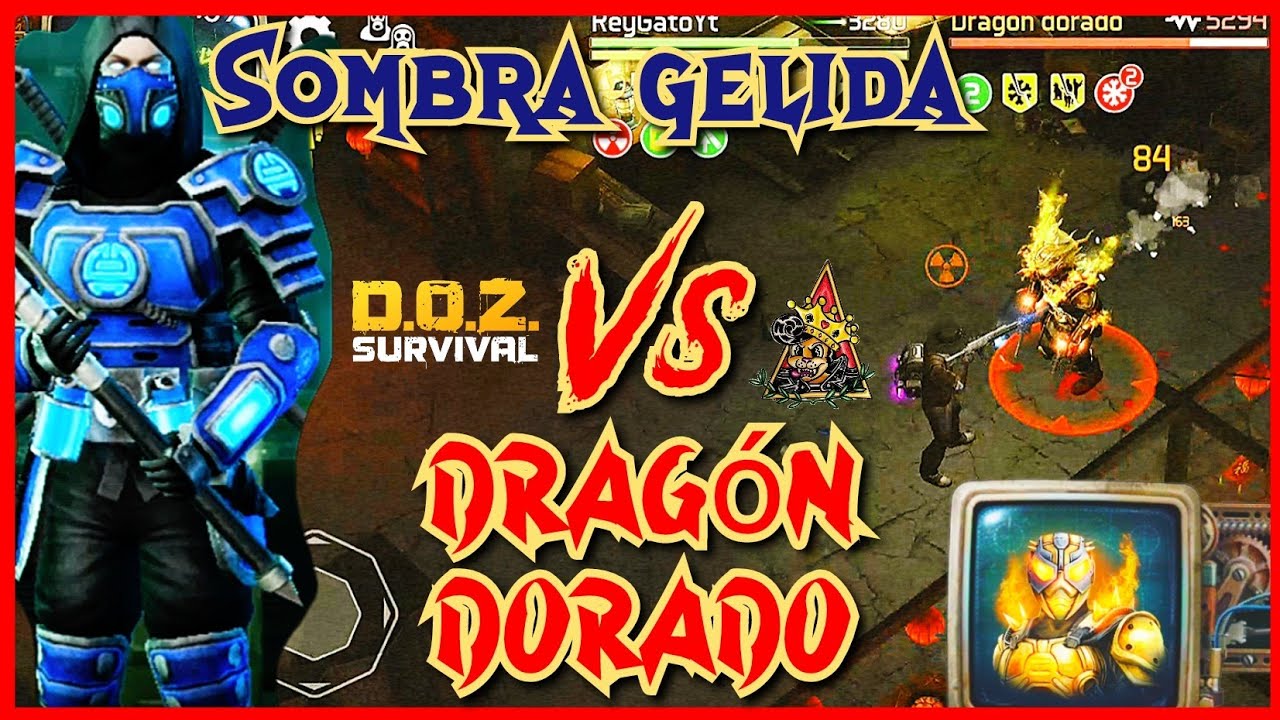 DAWN OF ZOMBIES survival D.O.Z / SOMBRA GELIDA VS DRAGON DORADO DIFICULTAD MEDIA 🤔
