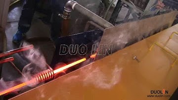 Threaded bar induction hardening and tempering