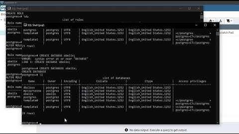 Criar Usuario/Role, Database e Tabela em Postgresql
