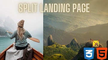 Split landing page animation without javascript