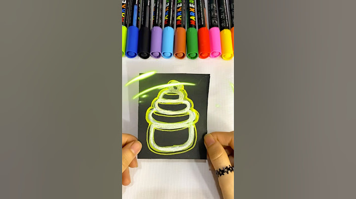 Let’s draw a cupcake with Glow Neon light #glow #art #trendingshorts