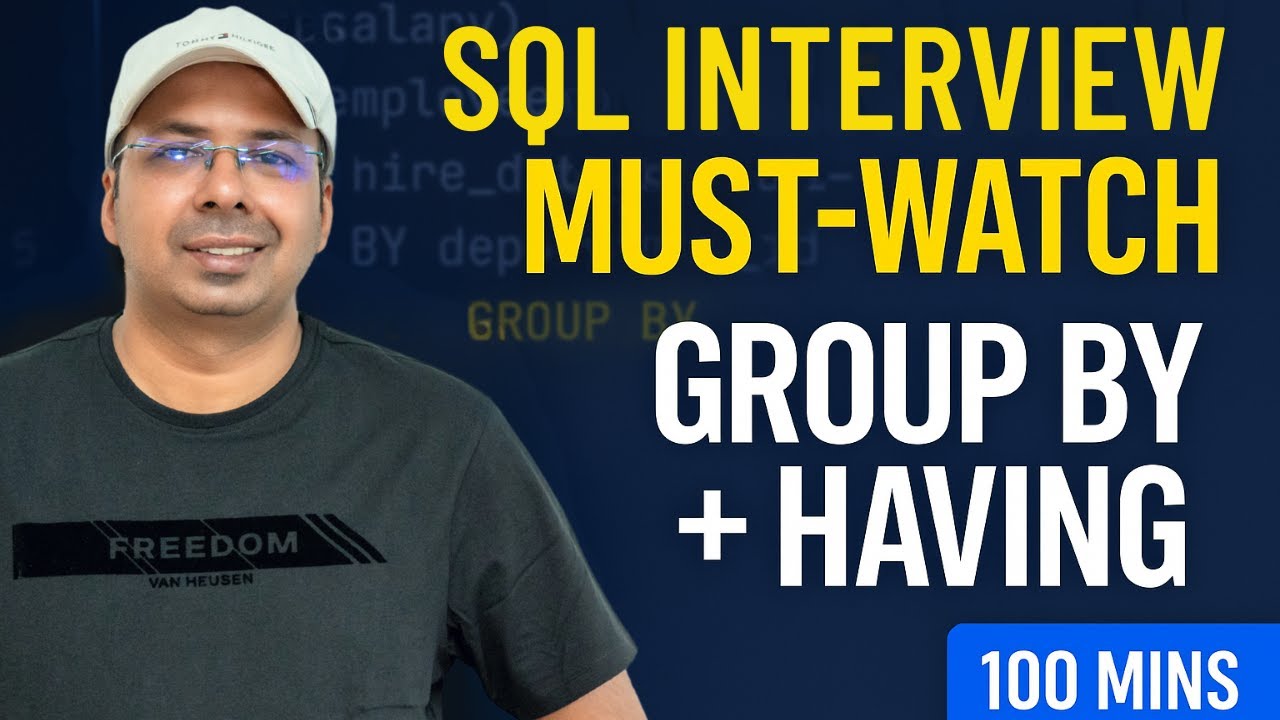 sql server group by example sql server tutorial -... The Only SQL GROUP BY & HAVING Video You Need (Full 100 Minute Tutorial ...