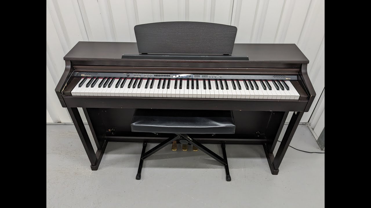 Roland HP203 digital piano and stool in dark rosewood finish stock