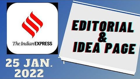 25th January 2022 | Gargi Classes Indian Express Editorial Analysis/Discussion