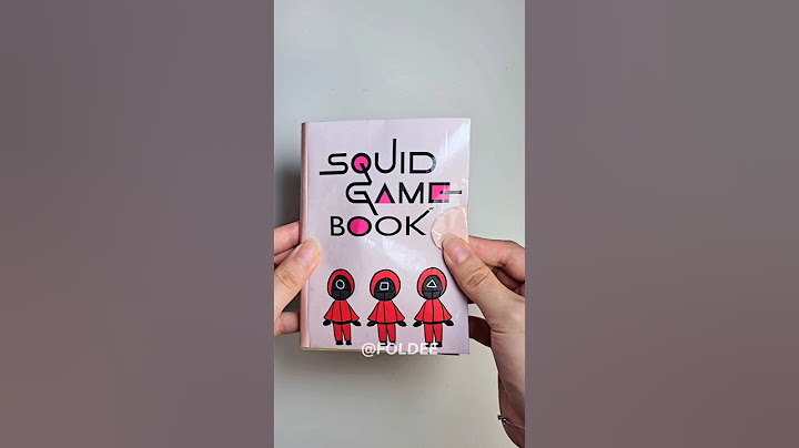 Squid Game Game Book 오징어 게임 게임북 #squidgame #gamebook #papercrafts #diy #diycrafts #오징어게임 #게임북 #종이놀이