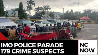Imo Police Parade 179 Suspects In Major Crime Crackdown