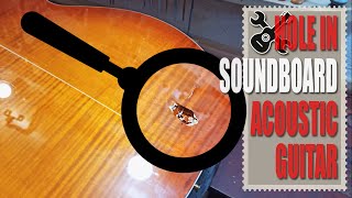 видео: Дырка в нижней деке акустической гитары картинка: Дырка в нижней деке акустической гитары