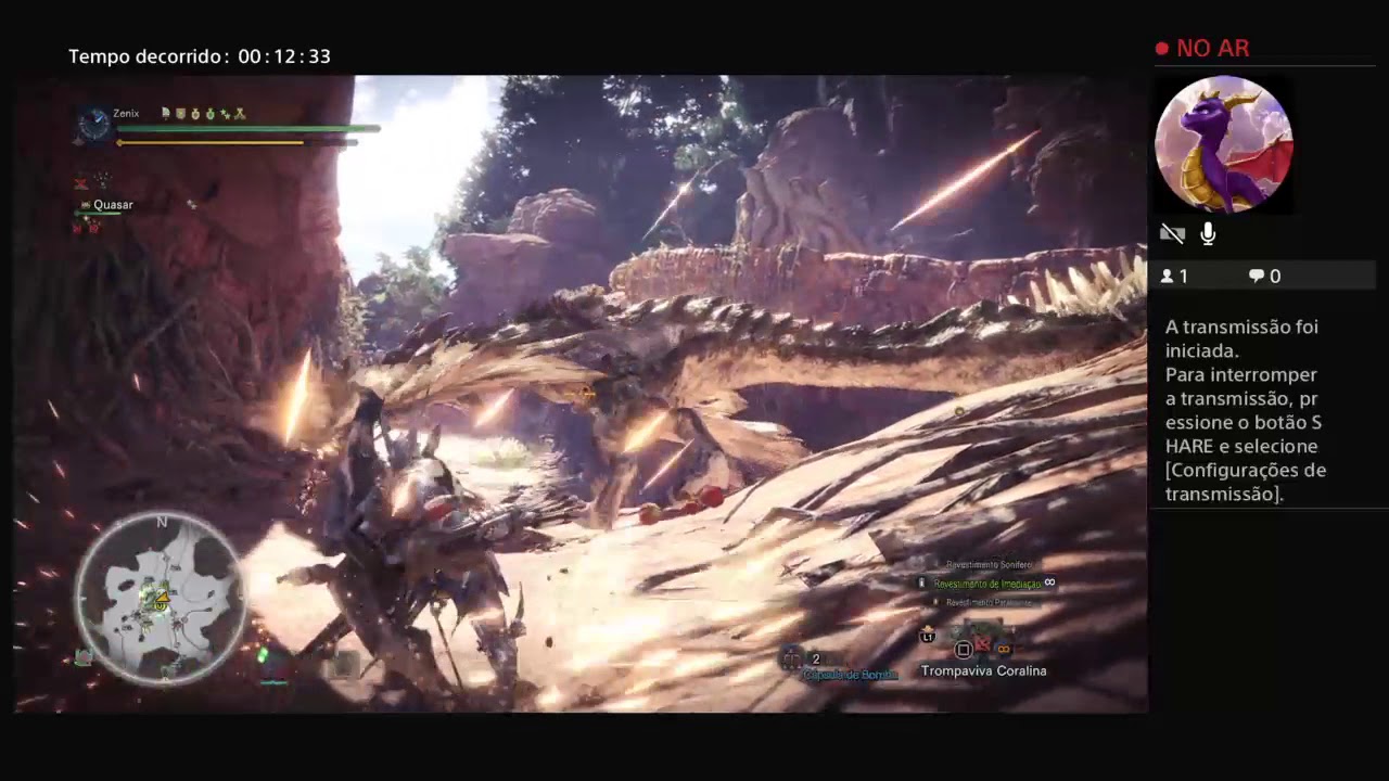 Farmando no monster hunter world Zenix Fallout Expert