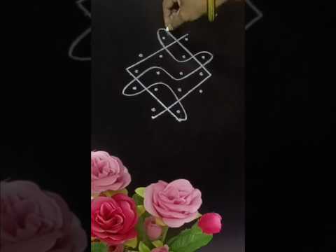 5*2*3 dots small beginners rangoli designs #easyrangoli#muggulu#kolam#shortsfeed#youtube