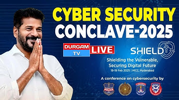 Live : CM Revanth Reddy Live | Cyber Security Conclave-2025 at HICC,Hyderabad | DURGAM TV