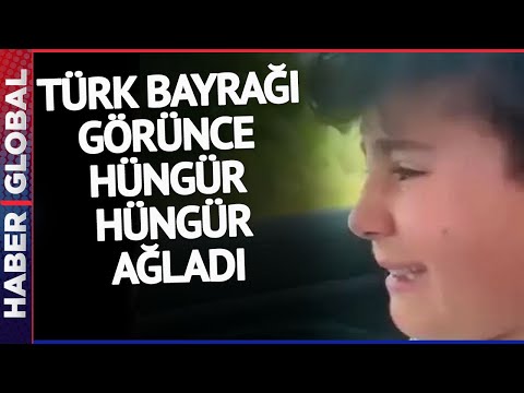 Norveç'ten Gelen Çocuk Türk Bayrağı Görünce Böyle Ağladı