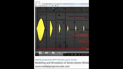 Modeling and Simulation of Series Series Wireless Power Transfer System -MATLAB ASSIGNMENTS PROJECTS