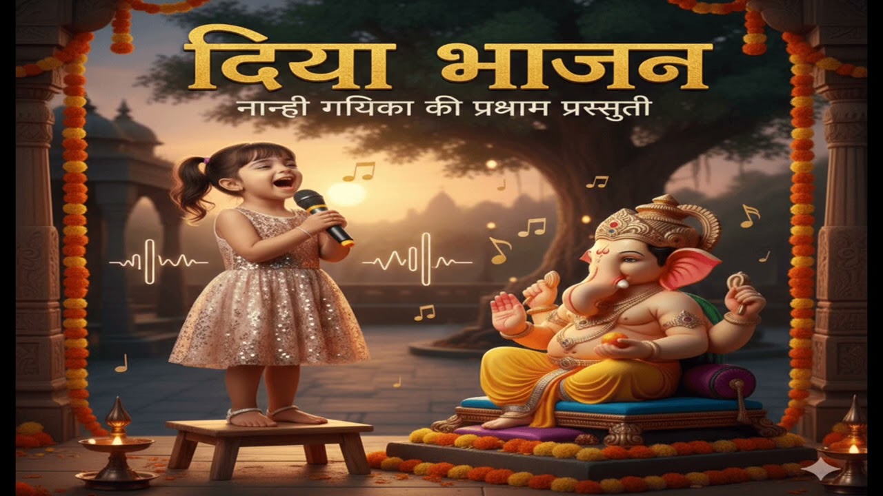 Choti si Bachi ki Awaz mein Pyara🙏 Ganesh Bhajan | Ganpati Bappa Morya! 🌸