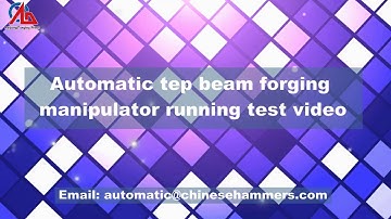 Automatic forging press plant for bear ring forging video