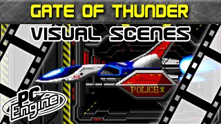 PC Engine Visual Scenes: Gate of Thunder opening