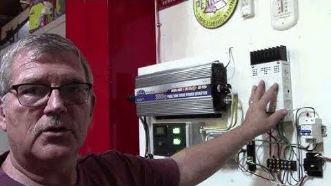 Added Xantrex charge controller to solar power system