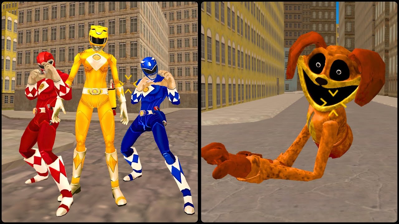 MONSTERS BATTLE POWER RANGERS VS DOGDAY POPPY PLAYTIME (Garry’s Mod ...