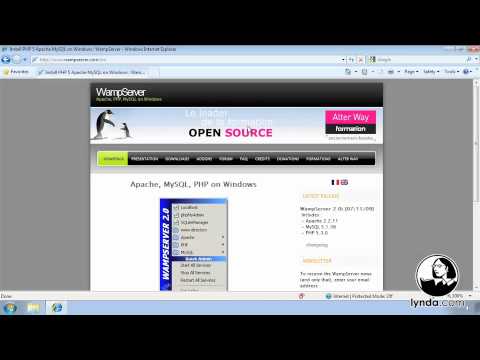 Lynda - Installing Apache MySQL and PHP Welcome