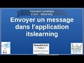 Envoyer un message dans lapplication itslearning