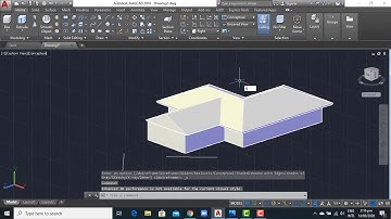 AutoCAD Roof Design, Hip and Valley Roof 3D Modeling, QasimCAD