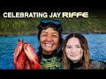 Celebrating the Legend of Spearfishing, Jay Riffe - with the Riffe Ohana and Kimi Werner in Hawai’i.