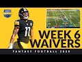 Week 6 Waivers Fantasy Football Grabs To Help You Win Your League in 2020