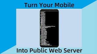 Turn your mobile into public server: Make mobile phone to public web server | Android phone server screenshot 1