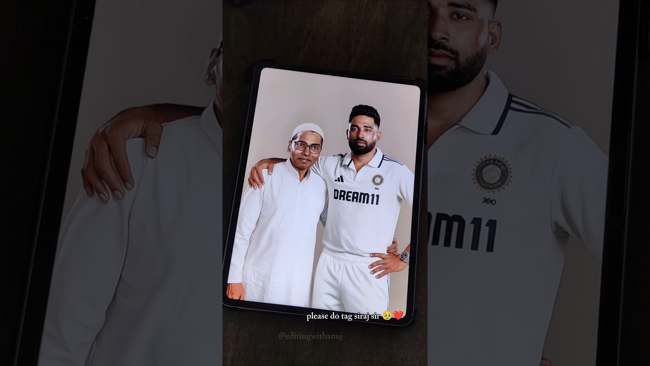 "If only he could see this moment 🕊️❤️ | Mohammed Siraj Tribute to His Father" 