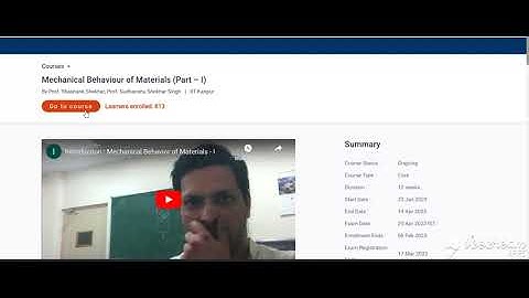 💥WEEK 8💥🔥100%🔥MECHANICAL BEHAVIOUR OF MATERIALS (PART- I) ASSIGNMENT SOLUTION💥